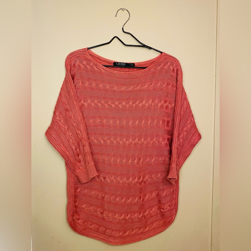 Ralph Lauren Coral Knit Top